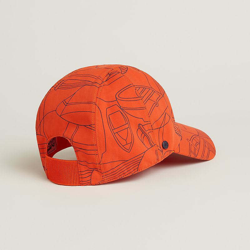 マリンなThalassaプリントHermes Davis Thalassa キャップ Davis Thalassa cap | Hermès USA